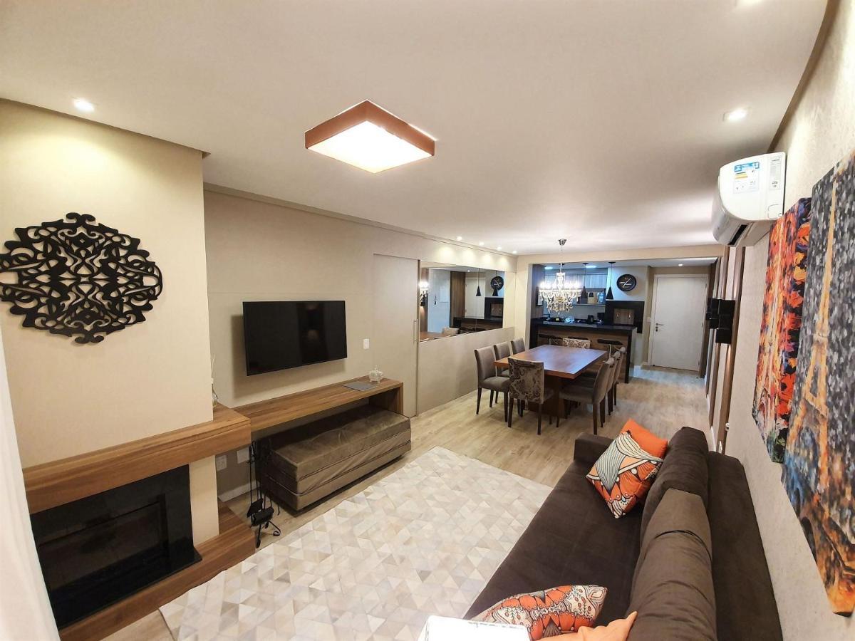 Apto Luxo 800M R. Coberta | 2 Suites | Mobiliado Gramado Buitenkant foto