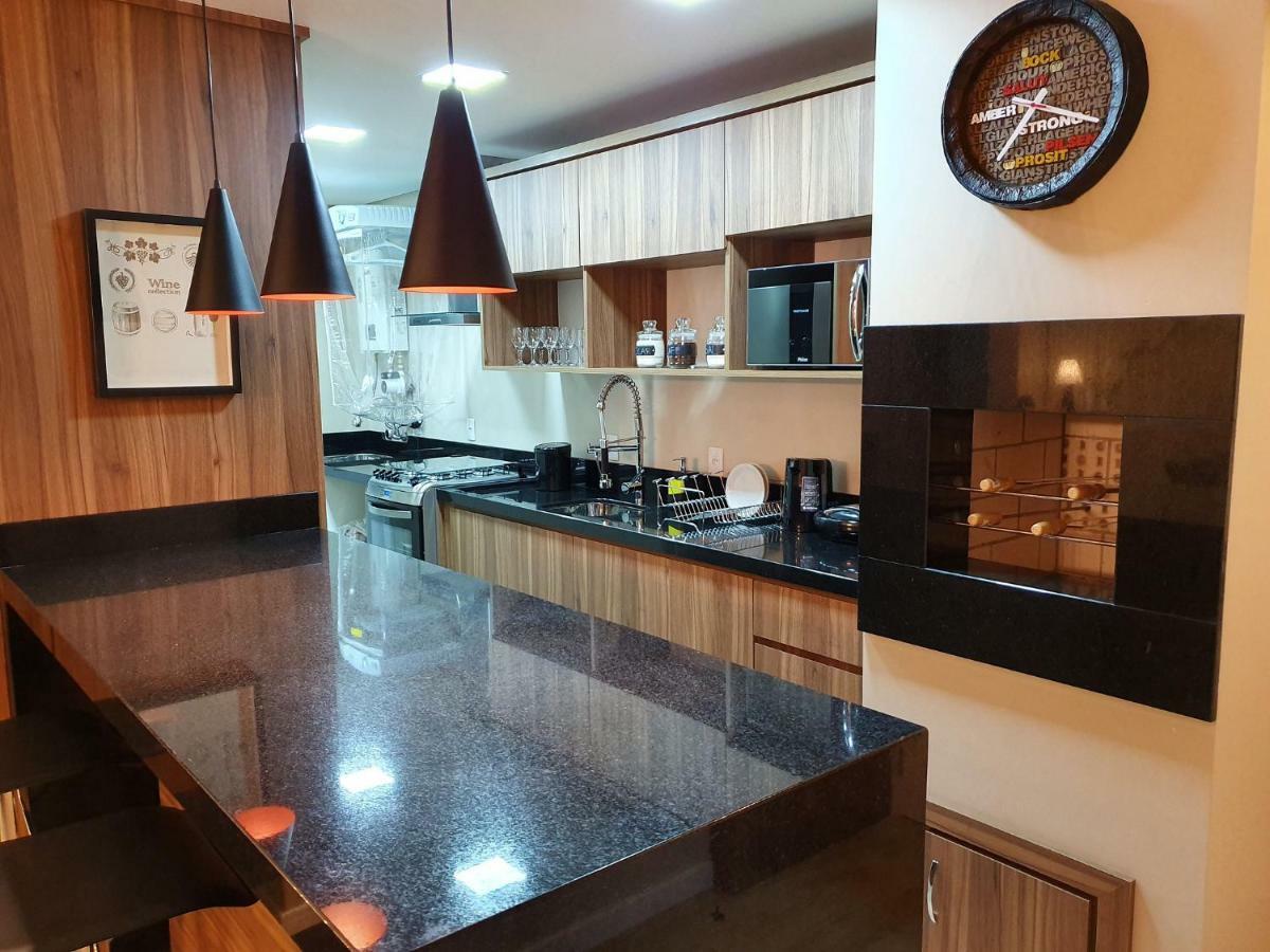 Apto Luxo 800M R. Coberta | 2 Suites | Mobiliado Gramado Buitenkant foto