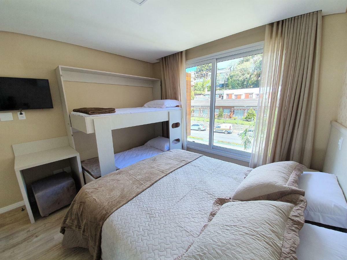 Apto Luxo 800M R. Coberta | 2 Suites | Mobiliado Gramado Buitenkant foto